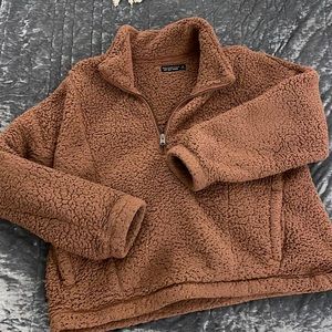 Abercrombie & Fitch Sherpa Pullover
